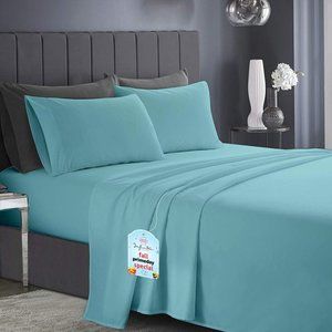 *New Queen or King 1800 TC Series 4 Piece Bed Sheets - Soft Brushed Microfiber